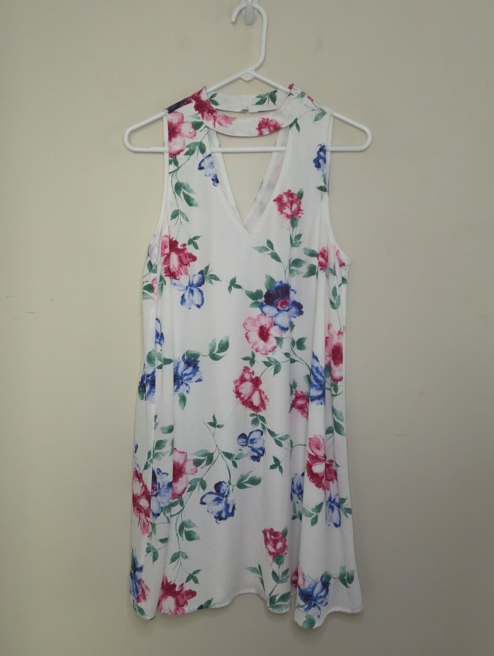 Women's Peach Love California Floral Print Dress Sz Large